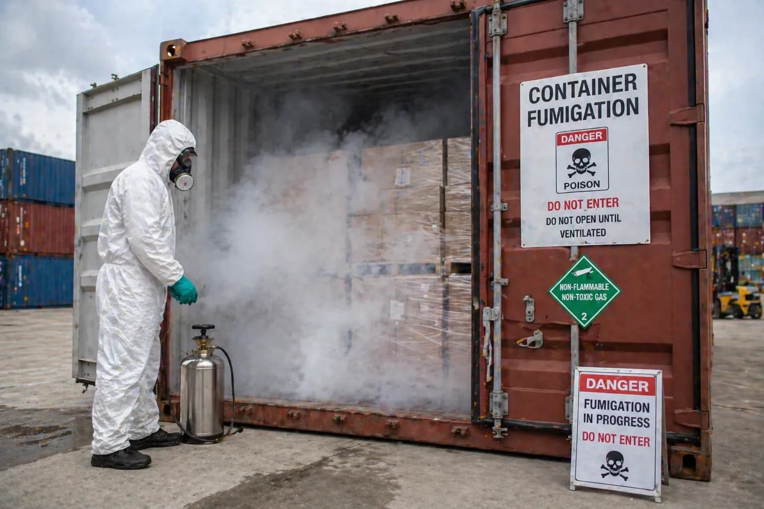 Container fumigation service