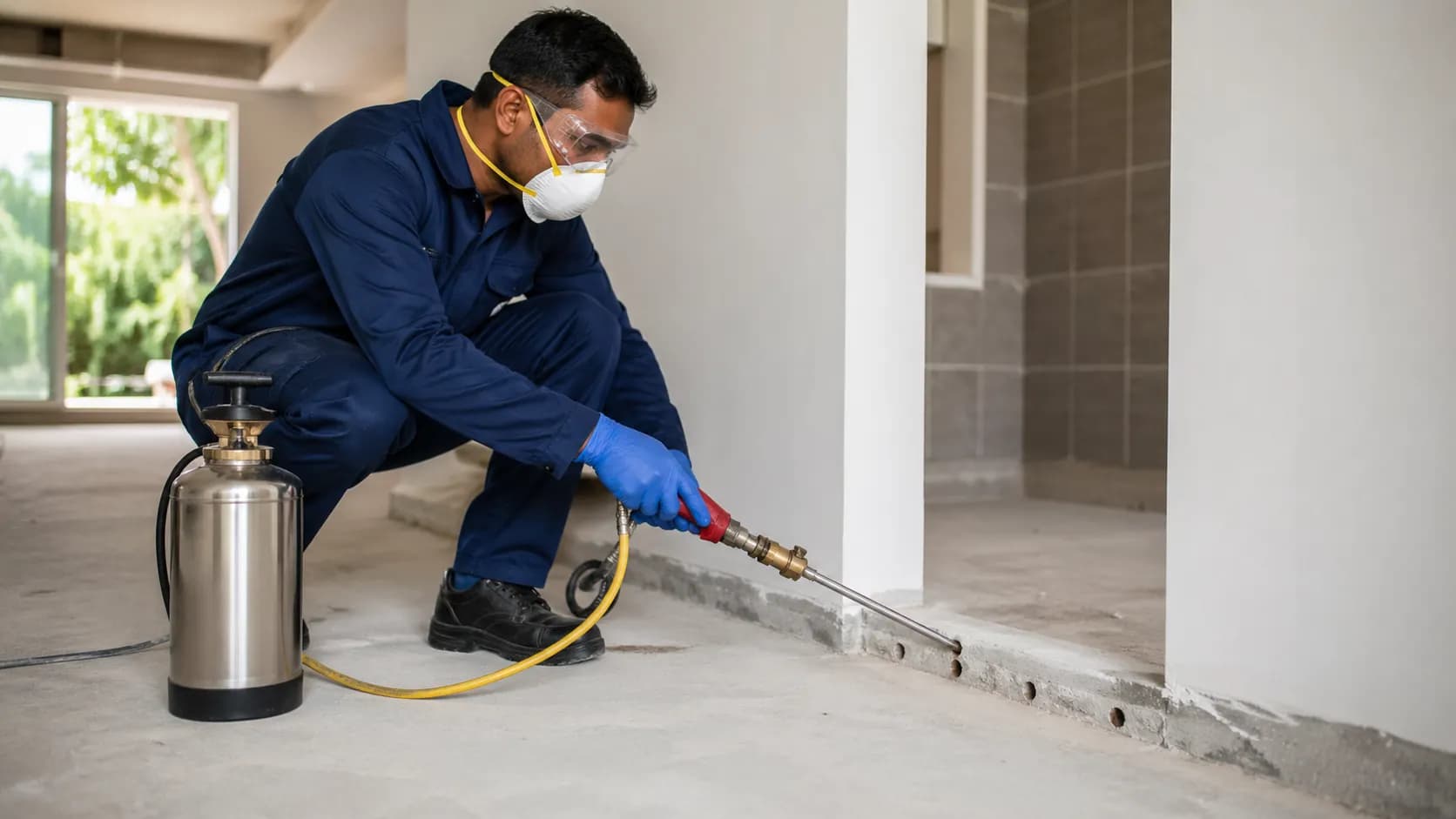 Post-construction termite treatment service