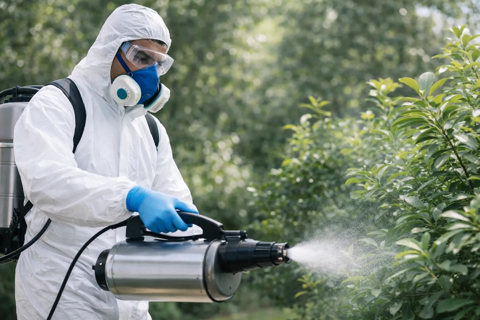 Residential fumigation service being prepared for a home interior